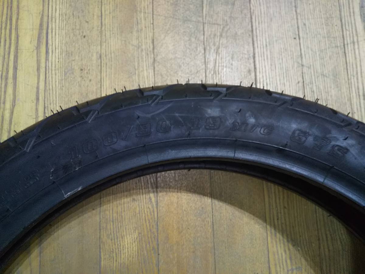 【未使用】 IRC RS-310F 100/90-19 WT アイアールシー 検→ドラッグスター400 スティード400_4