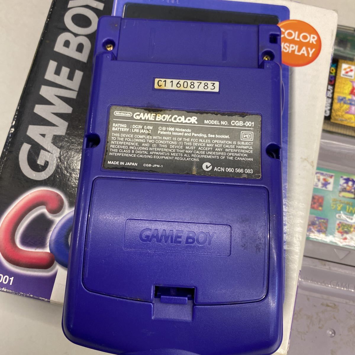 未検品】ゲームボーイカラー本体+ソフト12個セット、写真に写っている 