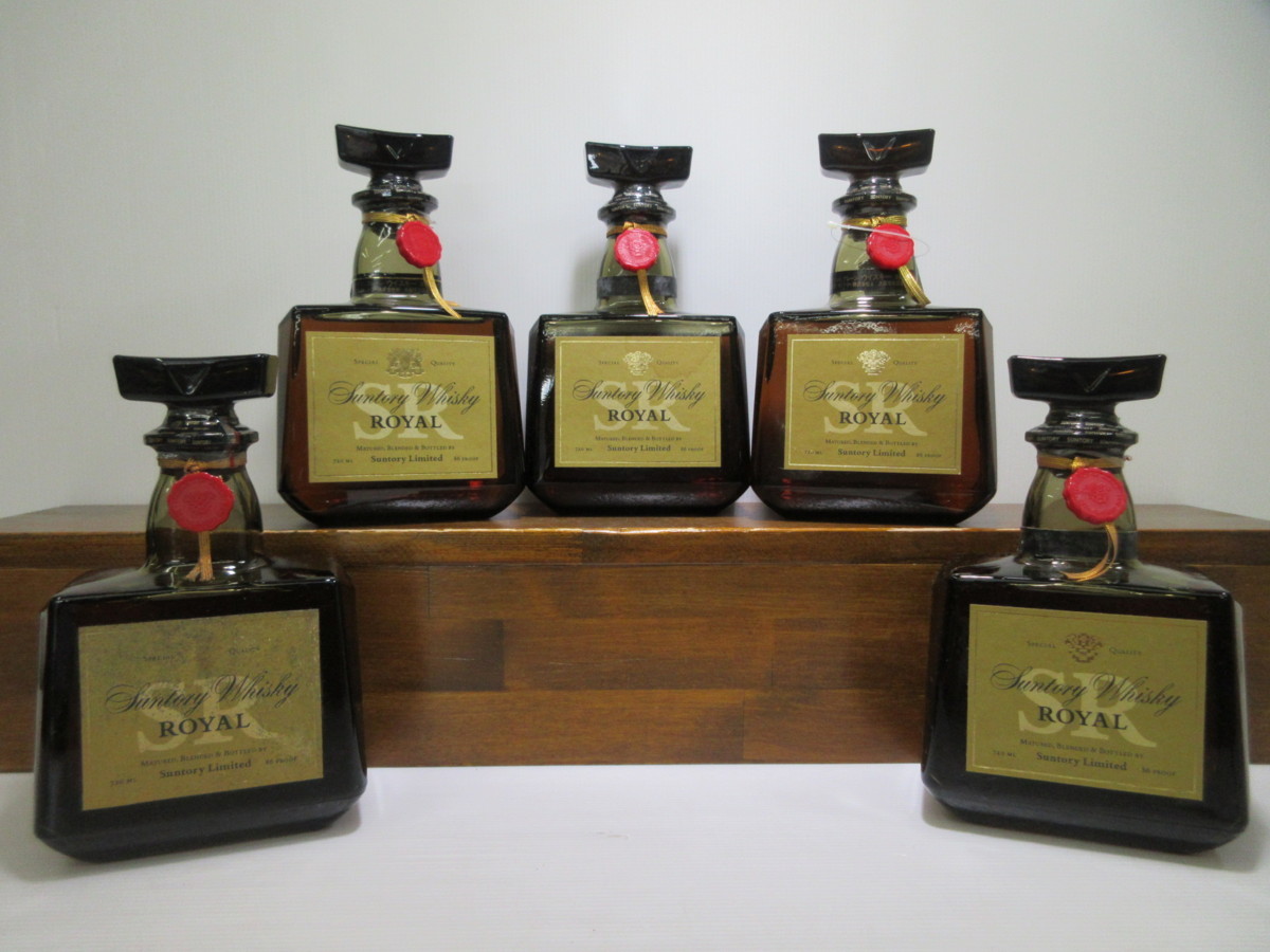 5本セット サントリー ローヤル SR 山崎15年モルト表記 SUNTORY ROYAL
