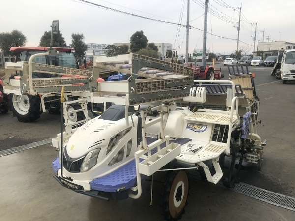 茨城県 結城市 三菱 田植え機 LE80D 田植機 8条植 ロータリー式
