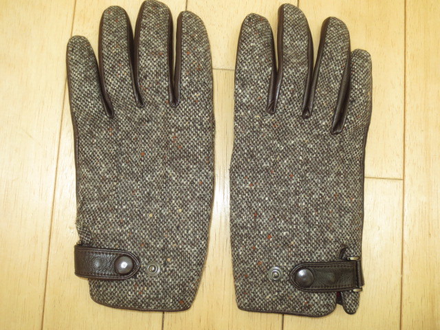 手袋 Paul ポールスミス Smith グローブ カシミヤ ラムレザー ウール