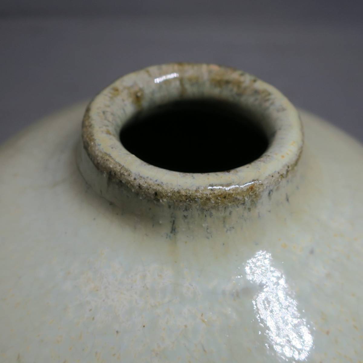 世界的な陶芸家／高鶴元 作／藁灰釉壺／共箱】(上野)｜売買された