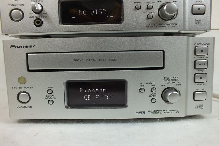 動作確認済】Pioneer MJ-N902 MDデッキ 動作確認済】Pioneer MJ-N902