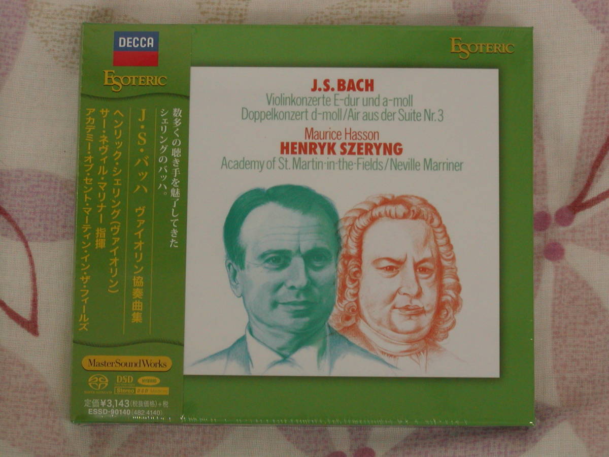 ESOTERIC SACD シェリング　バッハ　ヴァイオリン協奏曲 未開封・即決】SACD Esoteric バッハ ヴァイオリン協奏曲 / シェリング