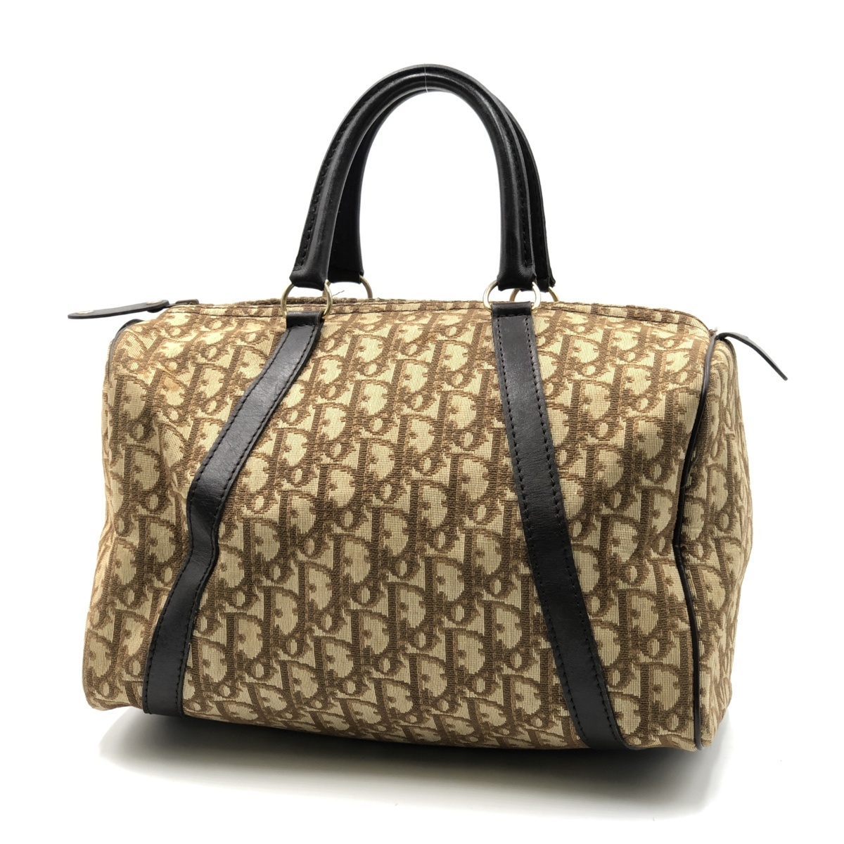 良品】Christian Dior ディオール トロッター キャンバス ボストン 