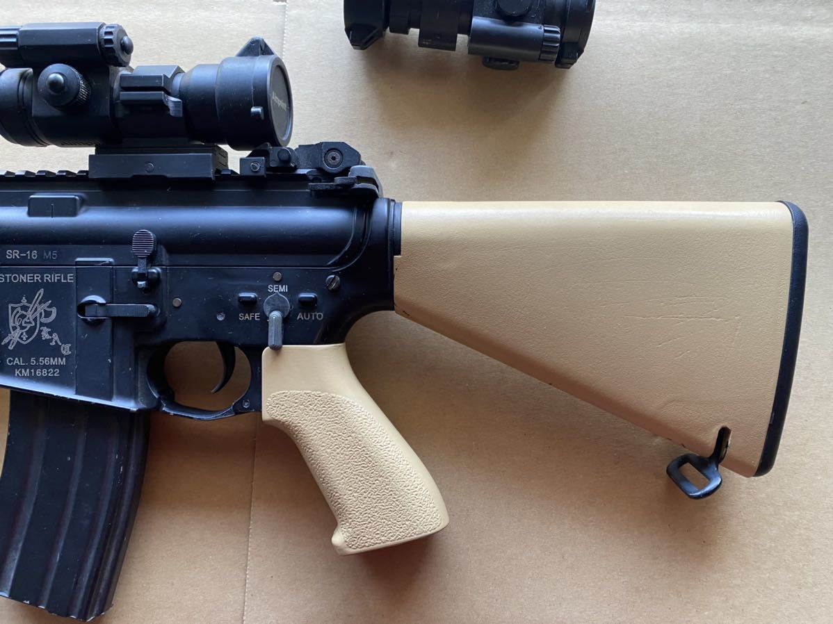 SR-16 東京マルイ 電動ガン EoTech メタルフレーム⁄ 刻印 電動ガン SR