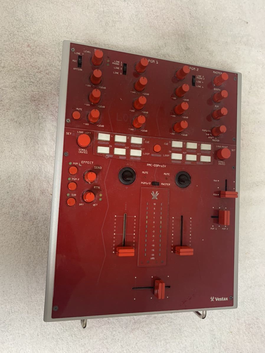 Vestax PMC-05 ProⅣ Red DJ Mixer Professional Mixing