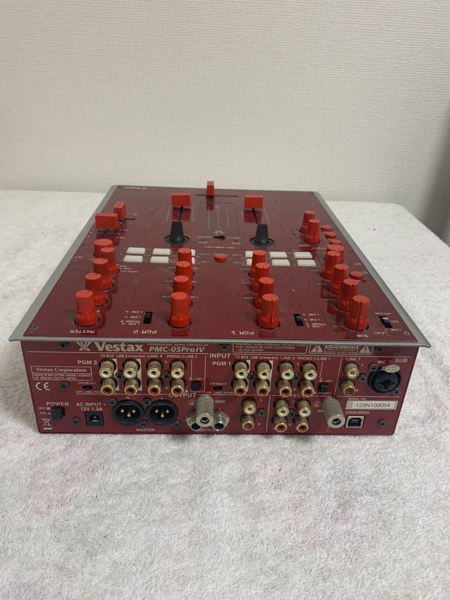 Vestax PMC-05 ProⅣ Red DJ Mixer Professional Mixing