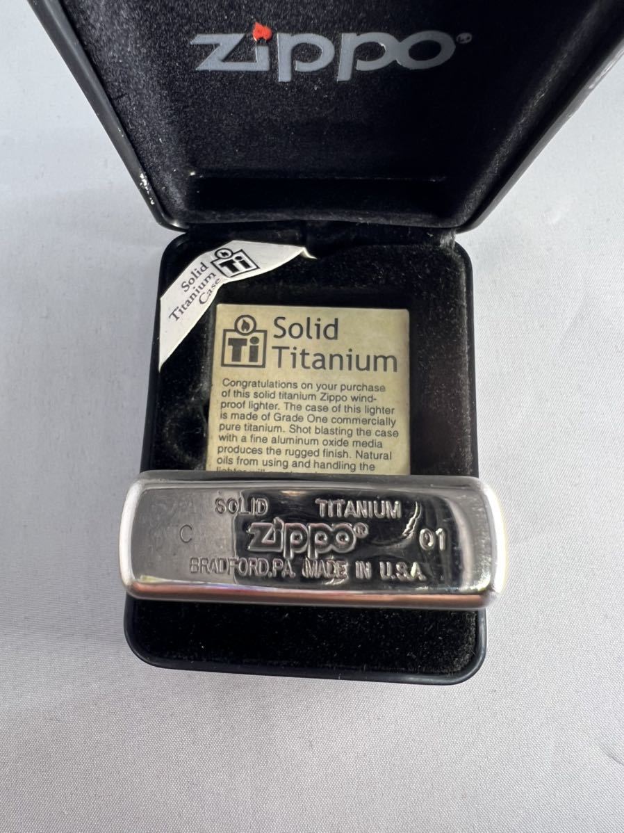 2001年 チタン zippo 新品未使用 ライター ドルフィン イルカ solid 