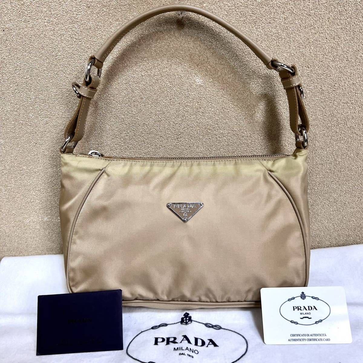 1円 良品 PRADA プラダ ショルダーバッグ ハンドバッグ 三角ロゴ 1円 良品 PRADA プラダ ショルダーバッグ ハンドバッグ 三角ロゴ
