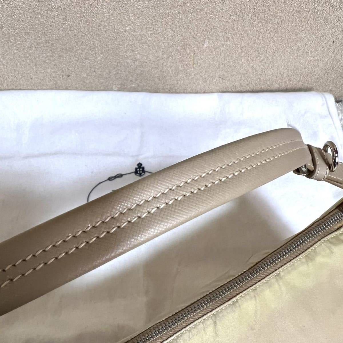1円 良品 PRADA プラダ ショルダーバッグ ハンドバッグ 三角ロゴ 