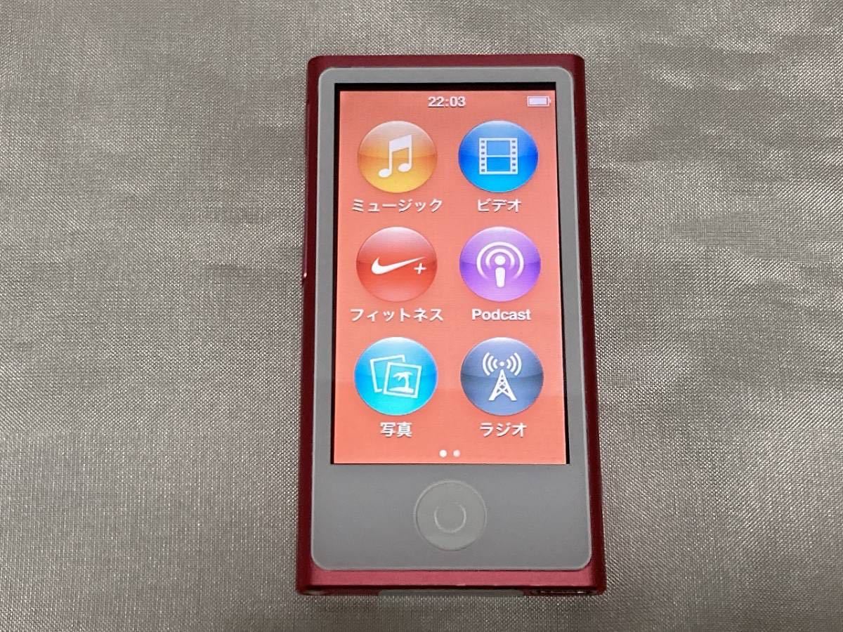 ☆ Apple iPod nano 第7世代 ☆バッテリー交換済☆ ピンク 16GB