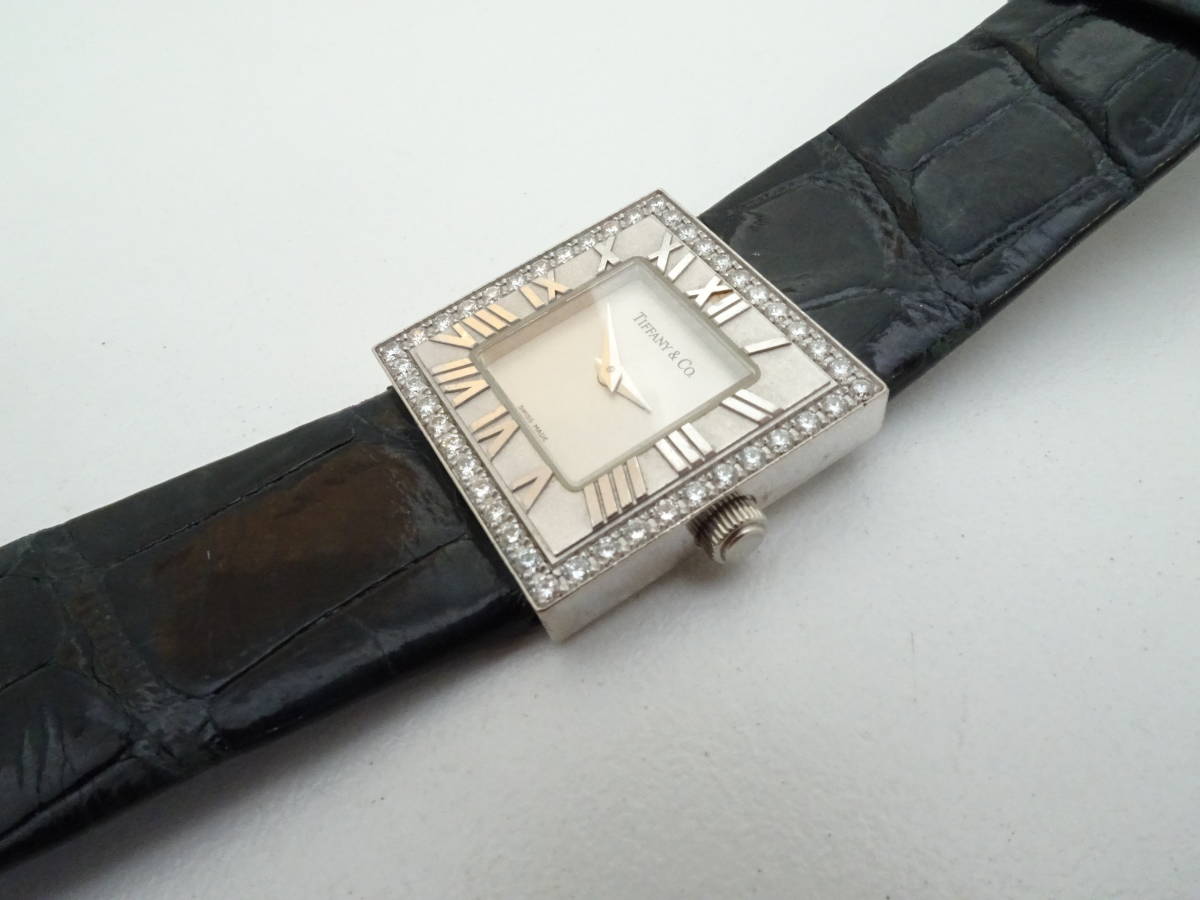 I0401-549　8930　腕時計　ティファニー　TIFFANY&CO.　アトラス　Atlas　L3760　22-081　ダイヤベゼル　ゴールドK18　レディース クォーツ