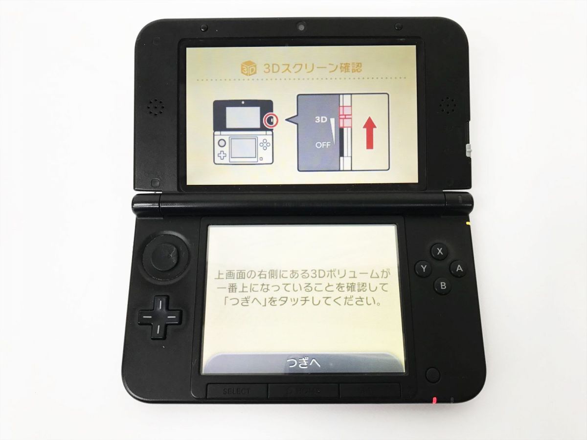 1円】ニンテンドー3DSLL 本体 レッド/ブラック 箱あり 任天堂 SPR-001 