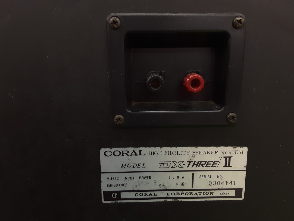DX-5 コーラル CORAL ペア スピーカー オーディオ 中古 - 音響