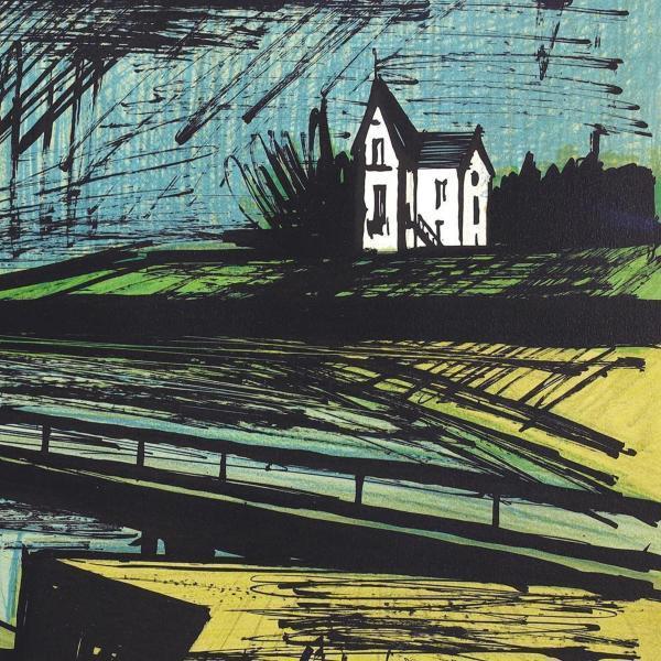 真作】【WISH】ベルナール・ビュッフェ Bernard Buffet「灯台にある