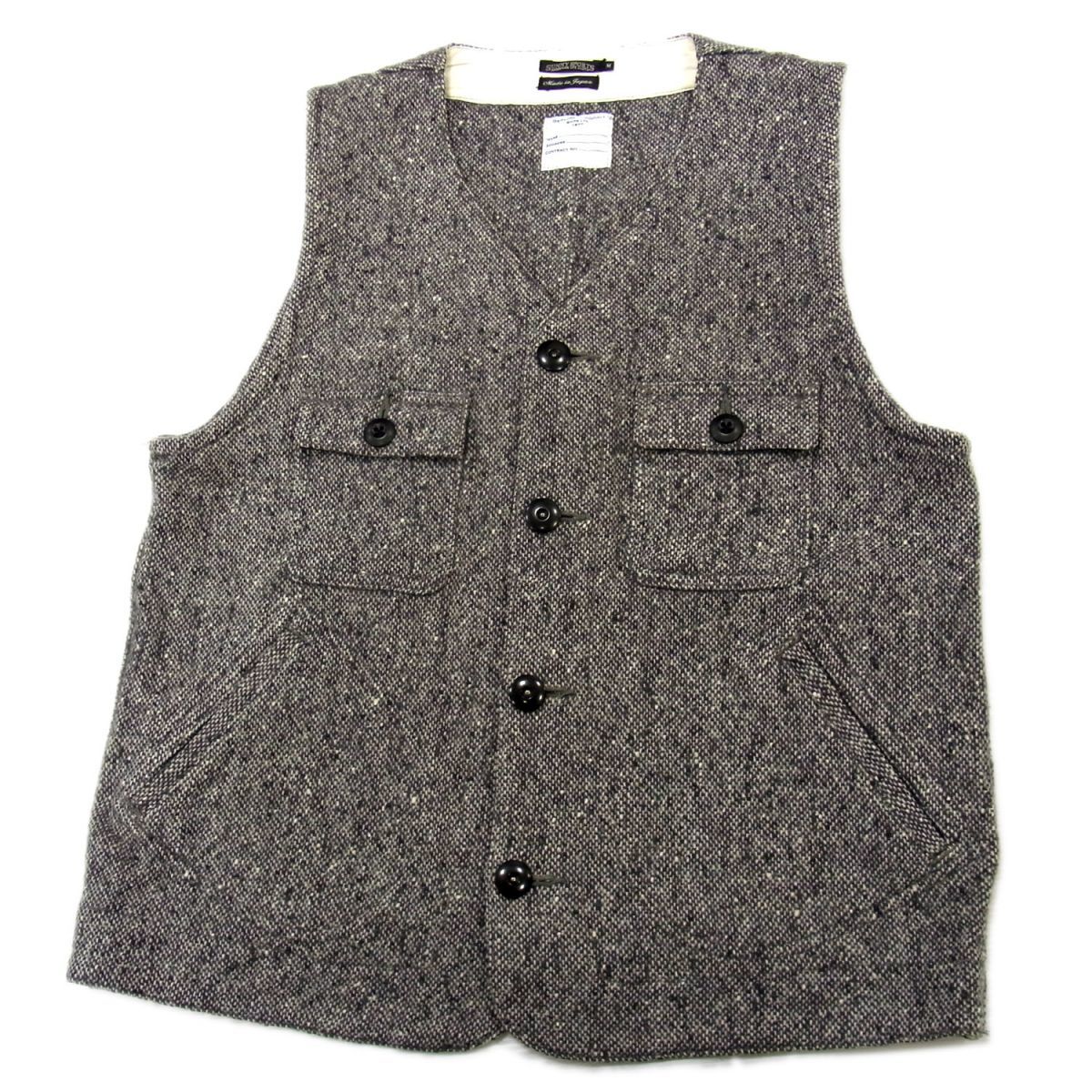 美品○サニースポーツ ツイードベスト ツイードジレ ウールベスト  