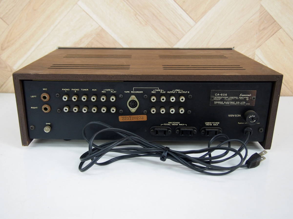 CA-606 Sansui サンスイ アンプ コントロール SANSUI 山水 プリアンプ