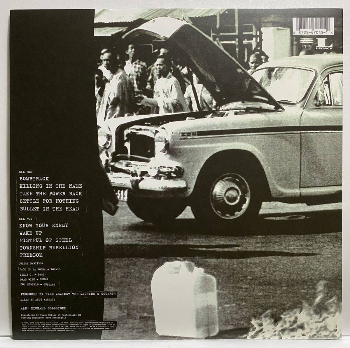 ☆【新品同様！】RAGE AGAINST THE MACHINE 『(S.T.)』LP アナログ盤