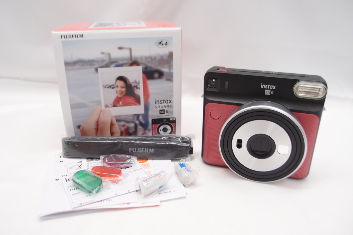 未使用品 FUJIFILM チェキ instax SQUARE SQ6 RUBY RED 中古 △WK565 instax SQUARE SQ1 保管商品現状品渡し 未使用品 SQ10
