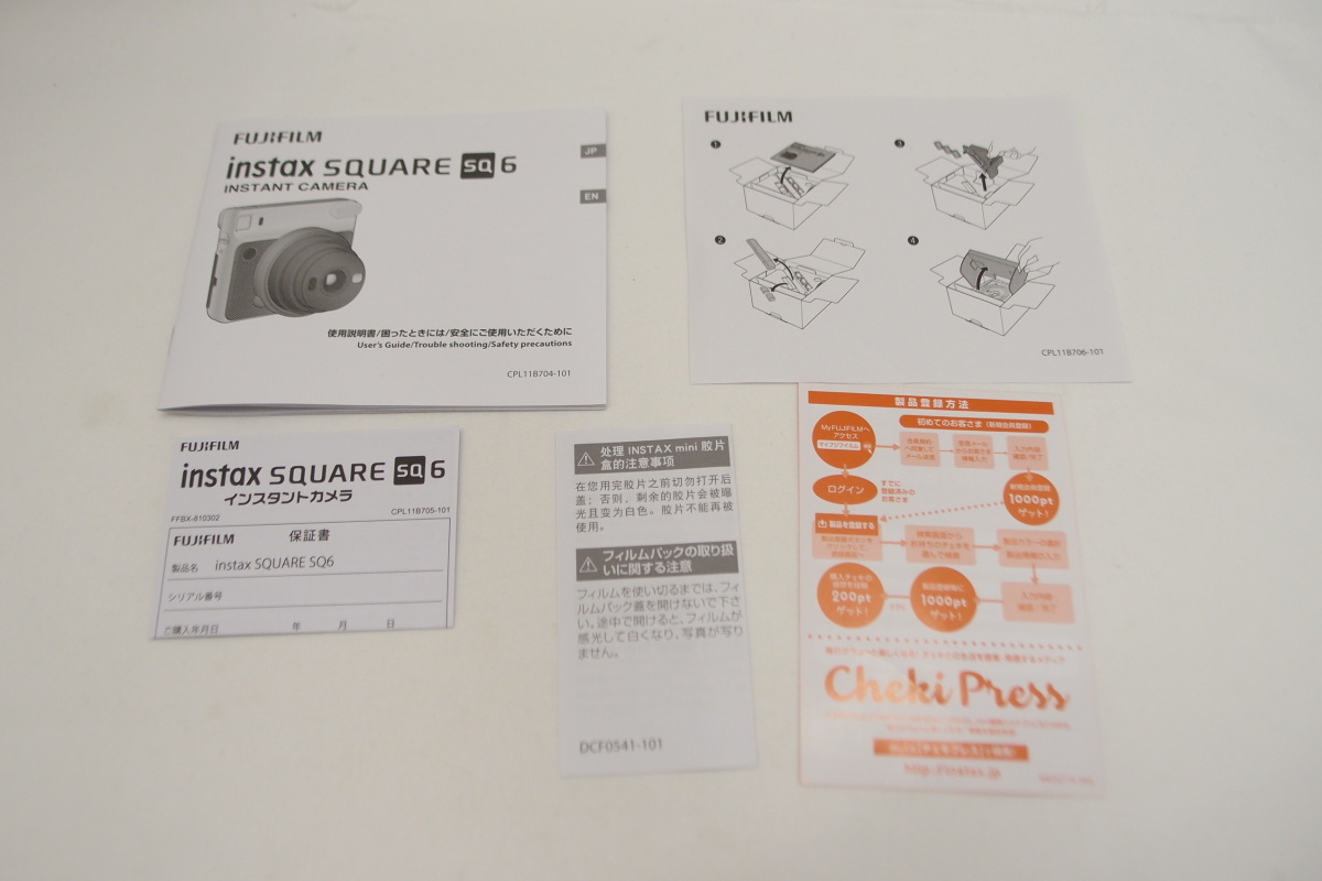 未使用品 FUJIFILM チェキ instax SQUARE SQ6 RUBY RED 中古 △WK565 instax SQUARE SQ1 保管商品現状品渡し 未使用品 SQ10