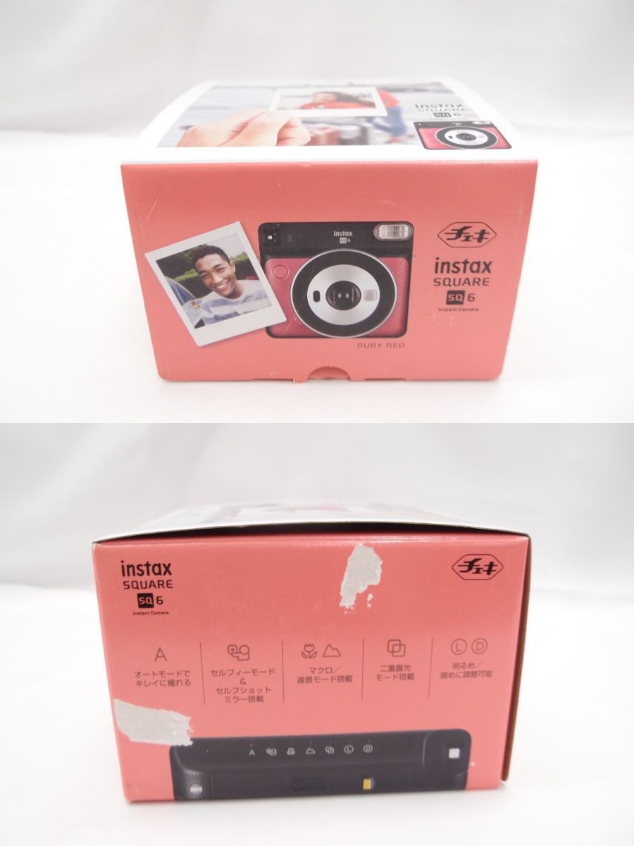 未使用品 FUJIFILM チェキ instax SQUARE SQ6 RUBY RED 中古 △WK565 instax SQUARE SQ1 保管商品現状品渡し 未使用品 SQ10