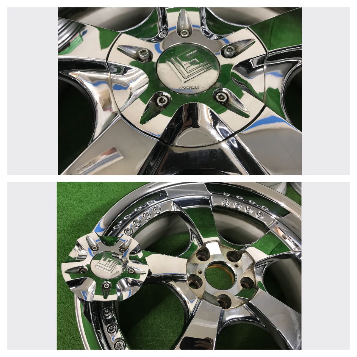 ☆WORK ワーク LS LUX- FRN メッキ 深リム 20インチ 20×8.5J +41 