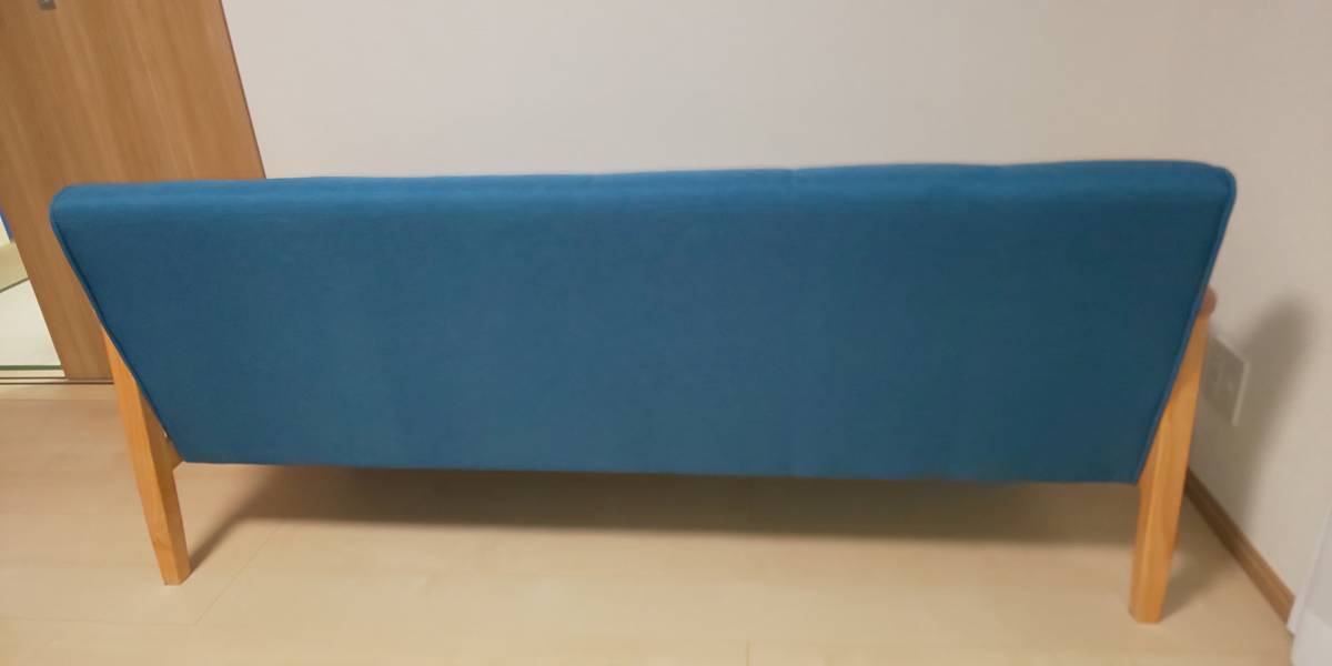 新品同様 ★カリモク調　3人掛けソファ ★北欧アンティーク 木肘レトロ★_5