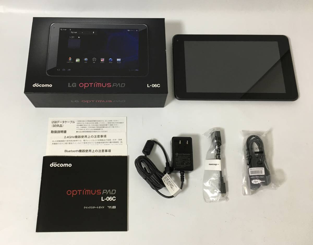 爆買い，人気 レベル 保証付 docomo ドコモ 8.9インチ Androidタブレット Optimus Pad LG製 3Dカメラ搭載 L-06C 判定(本体)｜売買されたオークション情報、yahooの商品情報をアーカイブ公開 - オークファン 本体