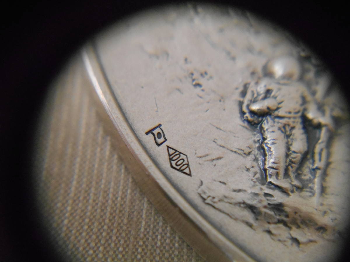 1円～☆アポロ11号 月着陸記念メダル 純銀 松本徽章 吉田叡示 北村