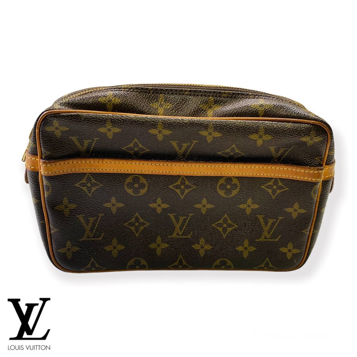 ルイヴィトン Louis Vuitton 三つ折財布 モノグラム Wホック 財布 中古