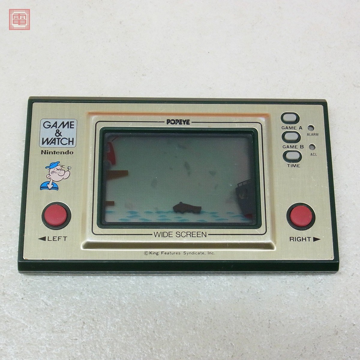 修理済】 電子LSI ゲーム&ウオッチ ポパイ POPEYE PP-23 GAME&WATCH  
