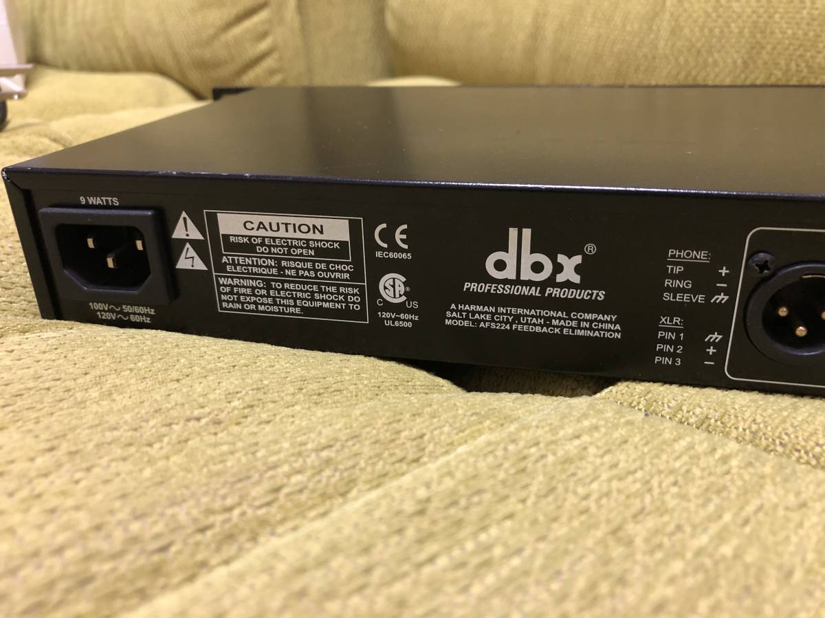dbx製 ハウリングサプレッサー AFS224 ☆K dbx AFS224 動作品