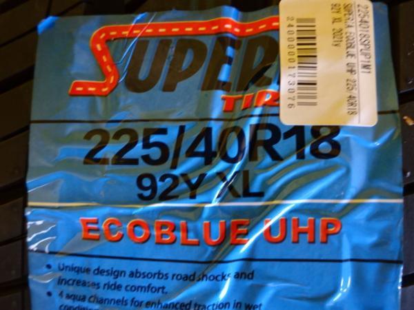 【新品】SUPERIA ECOBLUE UHP 225/40R18 92Y XL 2021年製 【中古】ホットスタッフ G-SPEED 18インチ 4本セット インプレッサG4 など UHP Superia Ecoblue Uhp (Austria) )