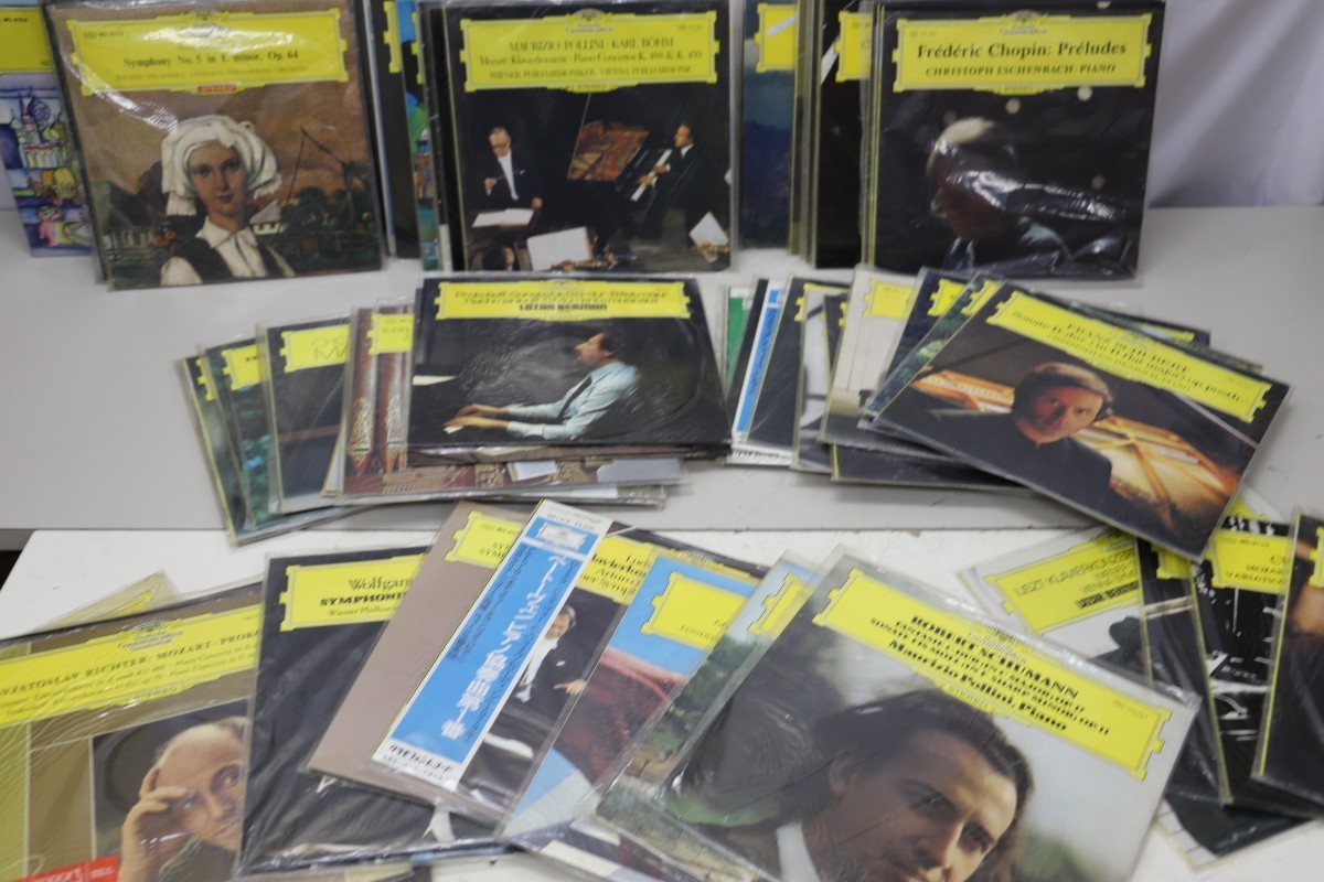 クラシック大全集 グラモフォン クラシック グラモフォン&frasl;帯付多数 室内楽曲 classic - ＬＰレコード15枚組 LPレコード 51枚セット 中古オーディオ 高価 The Alfred Brendel 交響曲（上巻・下巻）ＬＰレコード