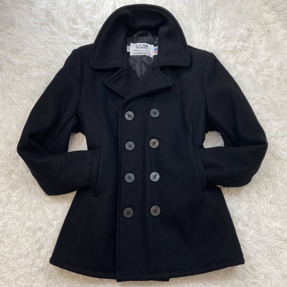 新品タグ付!◇極希少42◇USA製 Schott ショット ピーコート 740n P