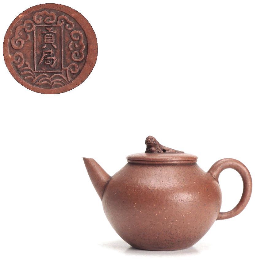 中国 紫砂 朱泥 急須 茶壷 在銘 V R5672 中国 紫砂 朱泥 急須 茶壷 在