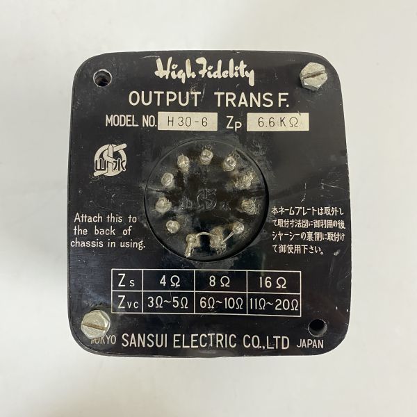 100%新品，HOT H30-6 山水アウトプットトランス 1個 6.6K&Omega; SANSUI ELECTRIC(パーツ、部品)｜売買されたオークション情報、yahooの商品情報をアーカイブ公開 - オークファン パーツ、部品