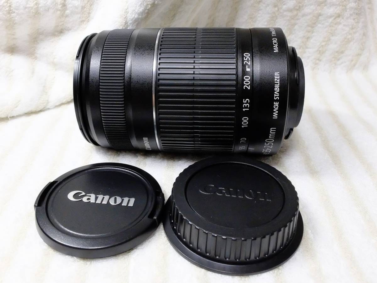 キャノン望遠レンズ APS-C用 CANON EF-S 55-250 IS Ⅱ 中古品 IS