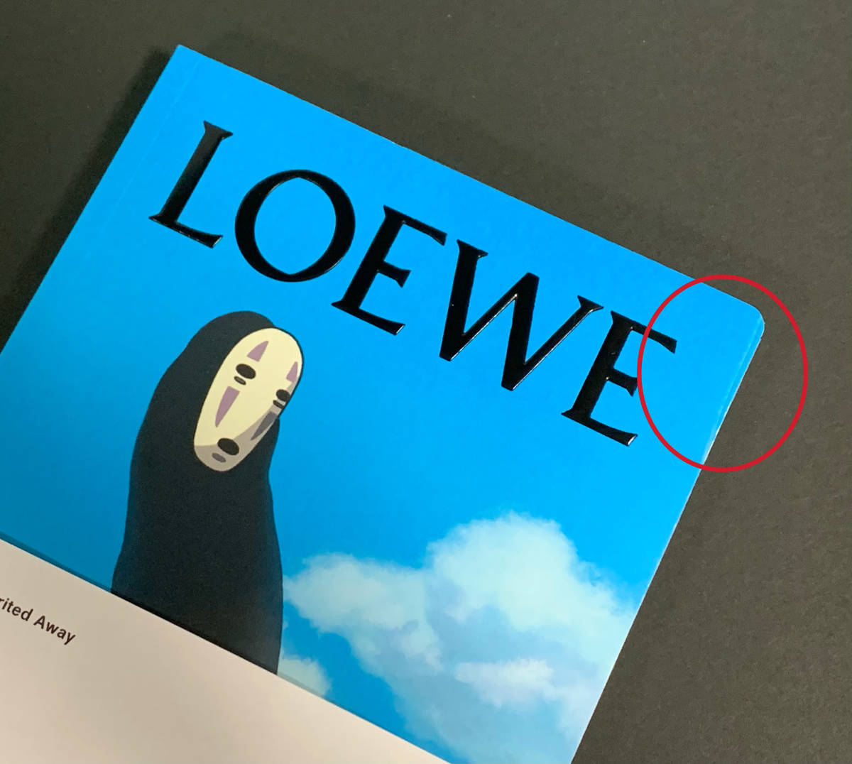 送料込☆ロエベ 千と千尋の神隠し カオナシ ノートブック☆LOEWE