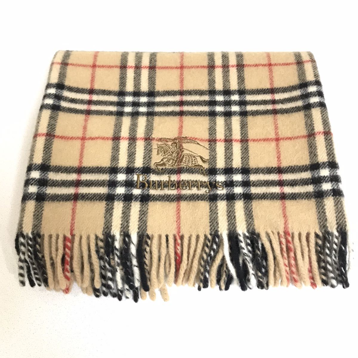 ○送料無料/美品/BURBERRY/バーバリ/ひざ掛け/ノバチェック/ウール100 