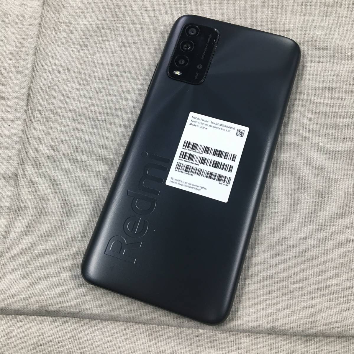 ジャンク品 Xiaomi Redmi 9T 4+64GB SIMフリー スマートフォン
