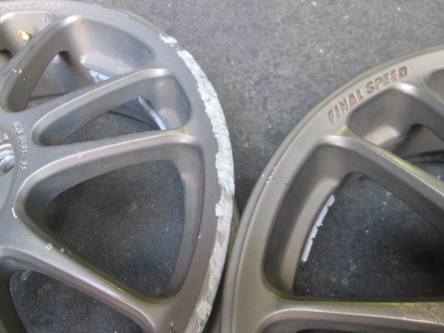 FINAL SPEED GEAR‐R 15×5J＋40 PCD100 ② FINAL SPEED A-TECH 0 1