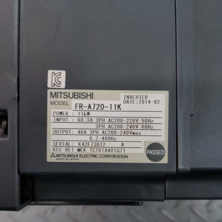 FR-A720-11K インバーター インバータ 三菱電機 公式通販 MITSUBISHI 三菱 中古美品(動作確認済み)三菱電機 三菱電機インバーター FR-A720-11K動作保証 1&frasl;2 | ヤマダウェブコム 新品未使用 AC200V 保守部品.com
