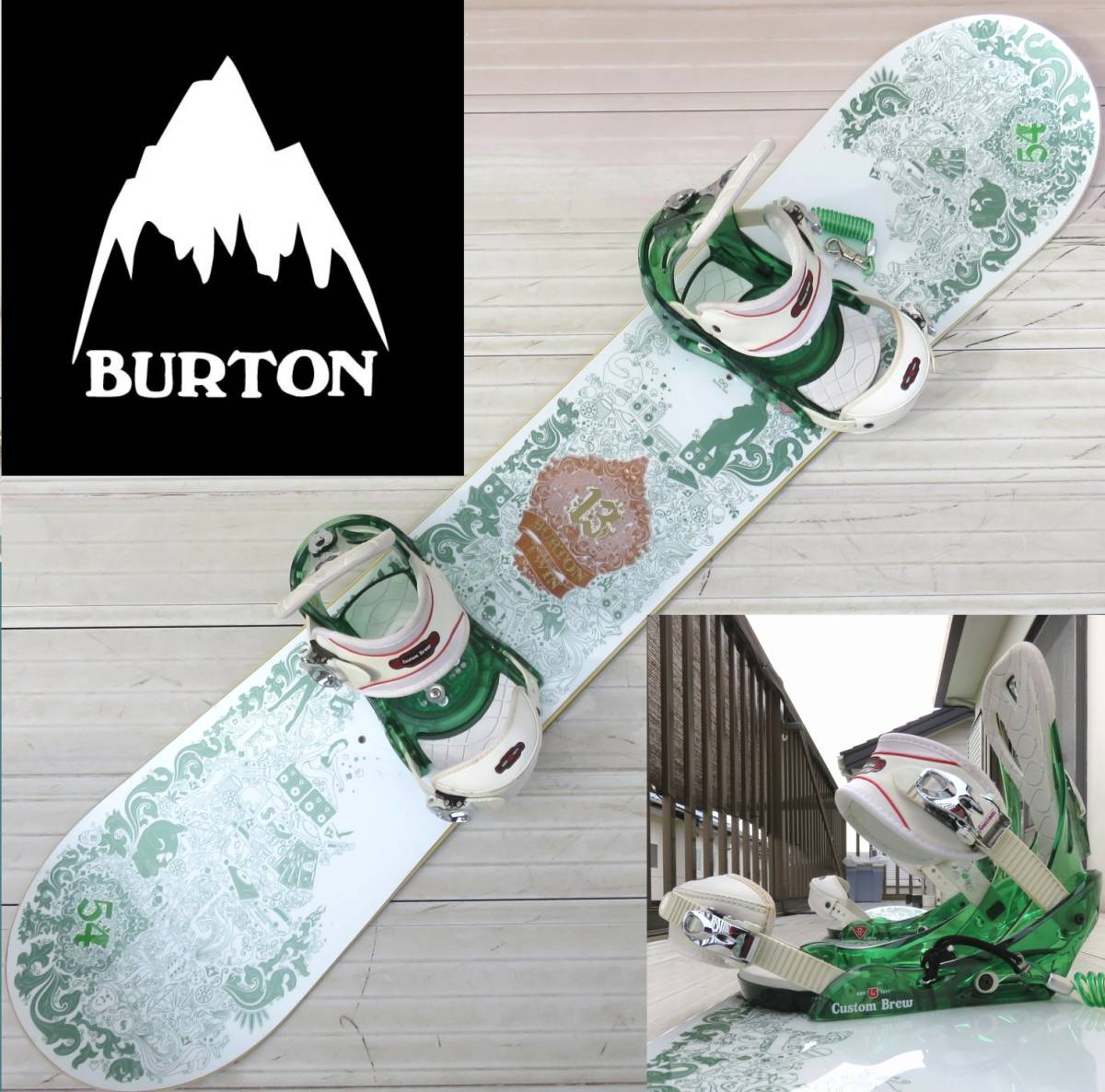 スノボー☆BURTON TWIN （バートン ツイン） 154cm CUSTOM バイン付
