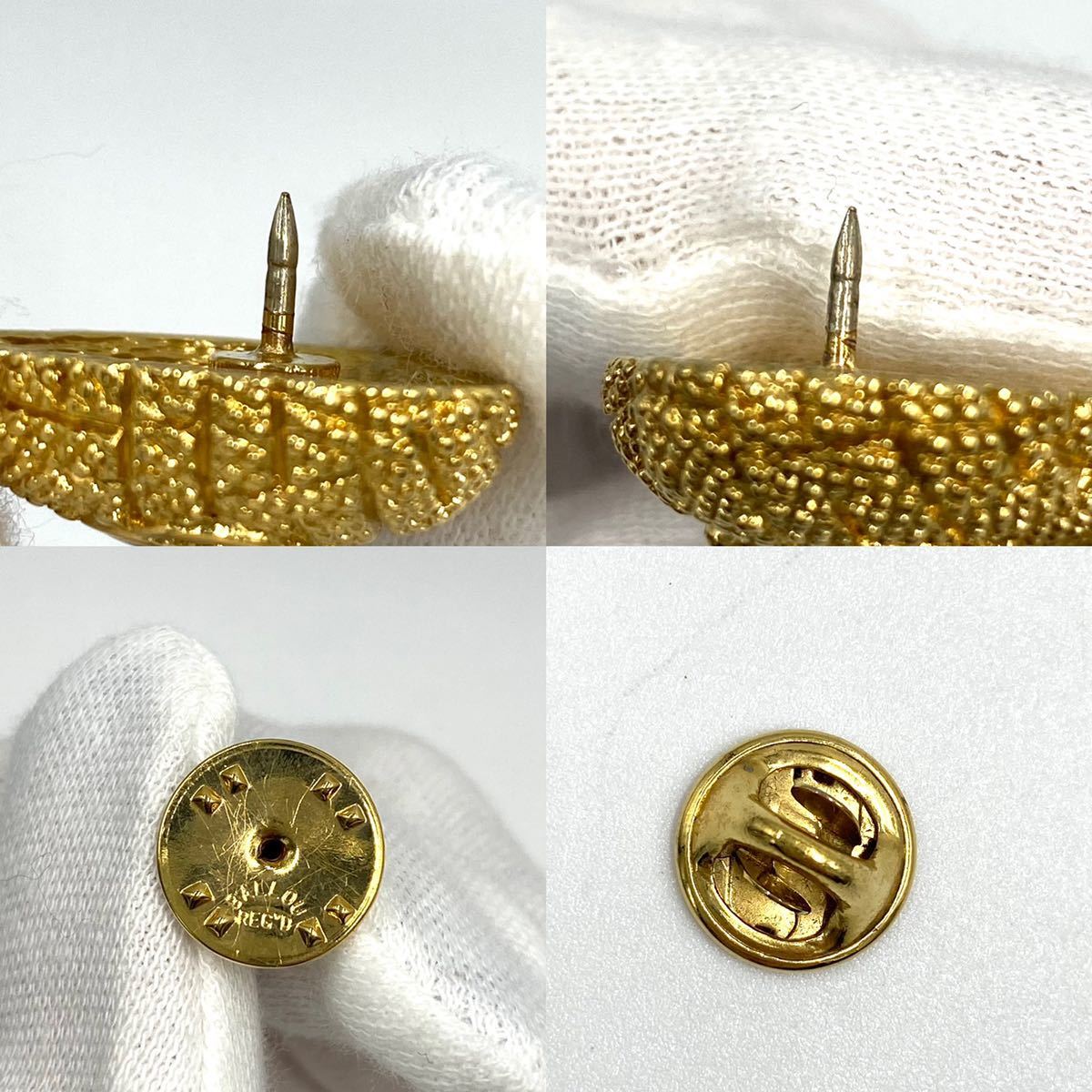 □美品□ ChristianDior クリスチャンディオール ハート ブローチ 