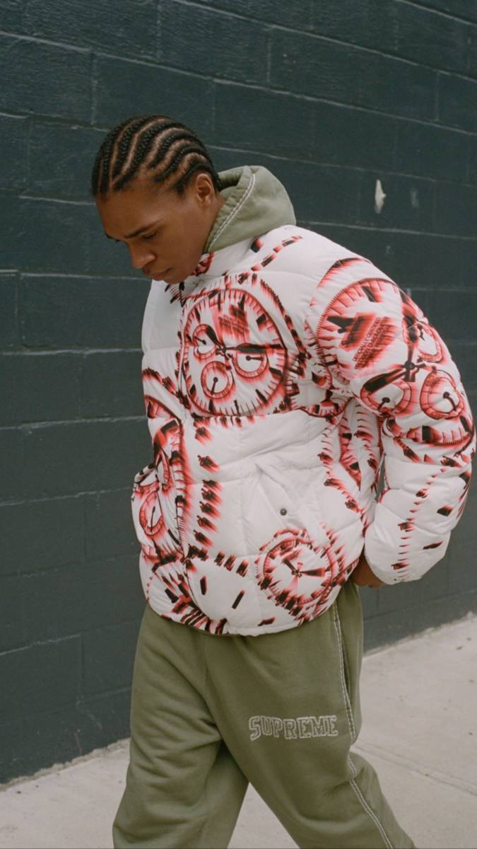 極美 20AW Supreme Watches Reversible Puffy Jacket Mサイズ ウォッチ