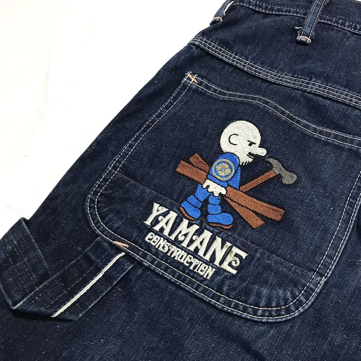 日本製】YAMANE EVISU ヤマネエビス 初期ロゴ刺繍 デニムペインター