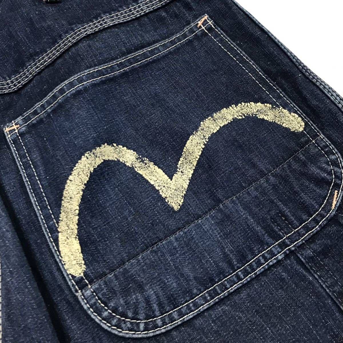 日本製】YAMANE EVISU ヤマネエビス 初期ロゴ刺繍 デニムペインター
