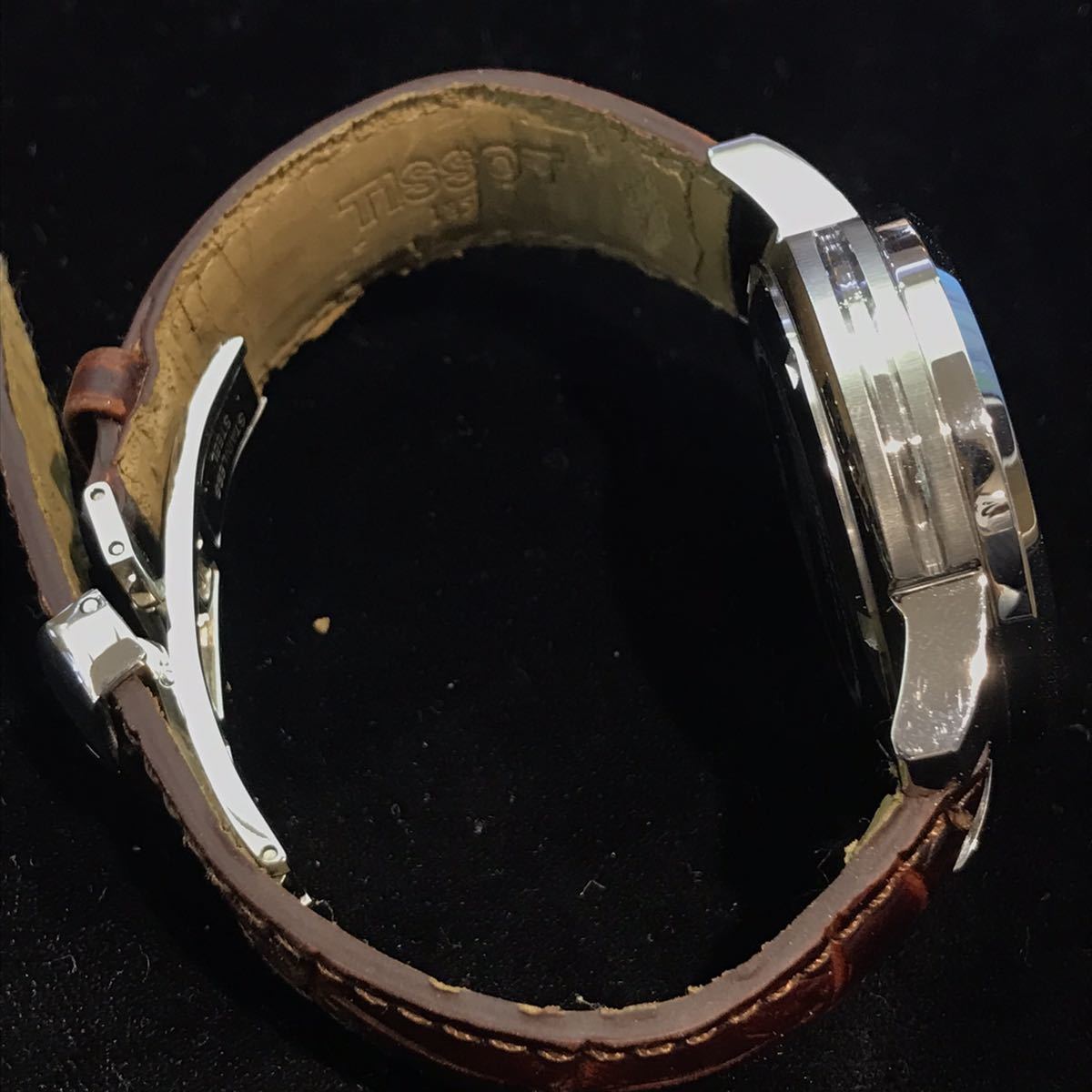 TISSOT】ティソ T461 クロノグラフ デイト 白文字盤 クォーツ 腕時計 